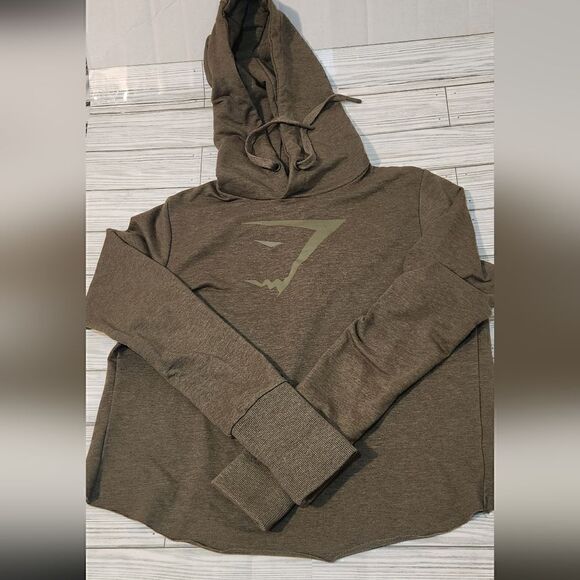 Gymshark Cropped Hoodie Sweatshirt wrap cross back size XS - Picture 6 of 11